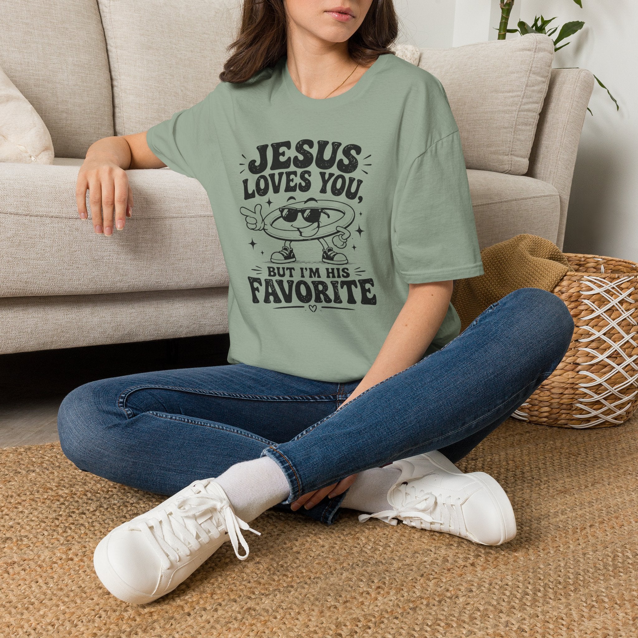 Jesus Loves You T-Shirt — 'But I’m His Favorite' Christian Graphic Tee