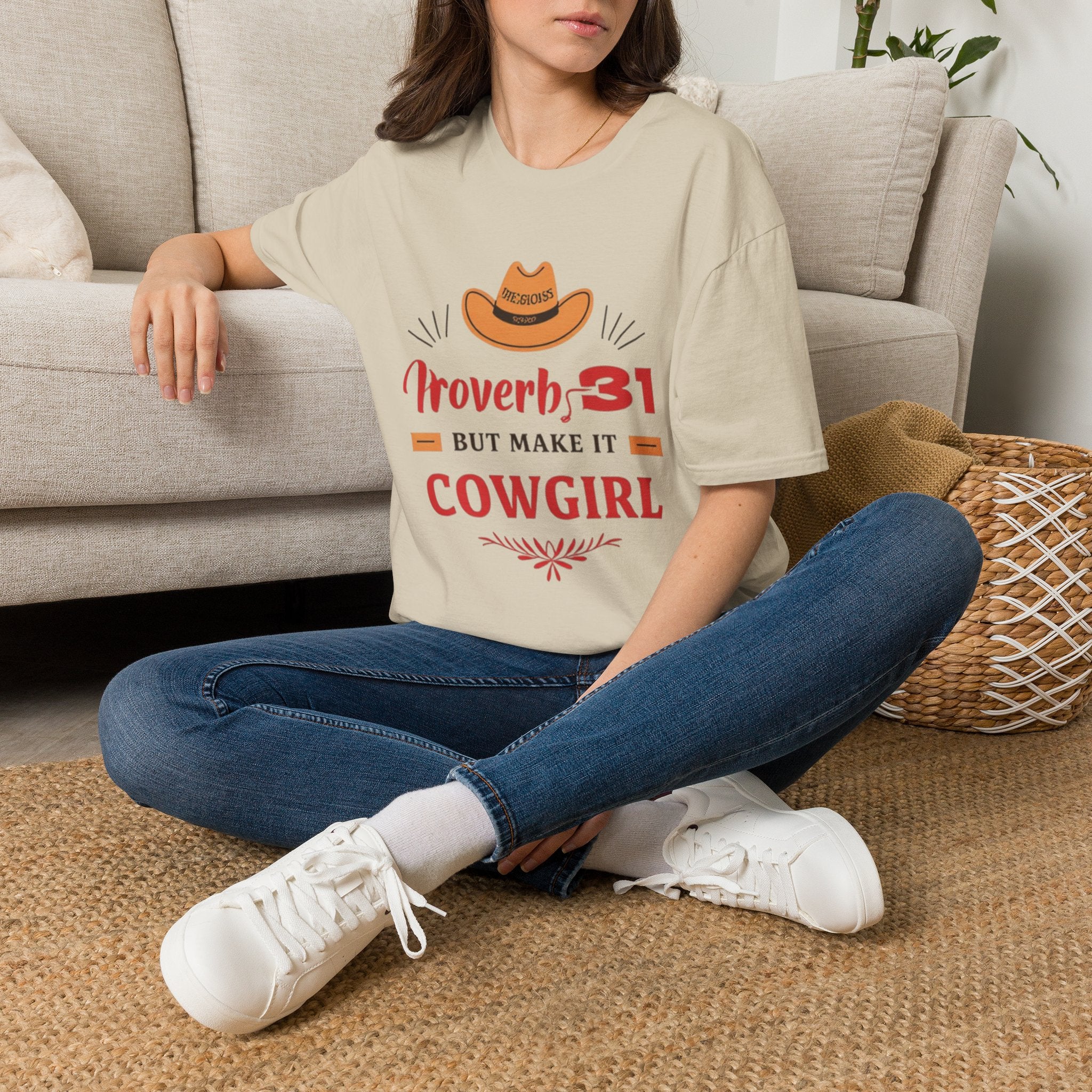 Proverbs 31 Cowgirl T-Shirt — 'Proverbs 31 But Make It Cowgirl' Christian Western Tee