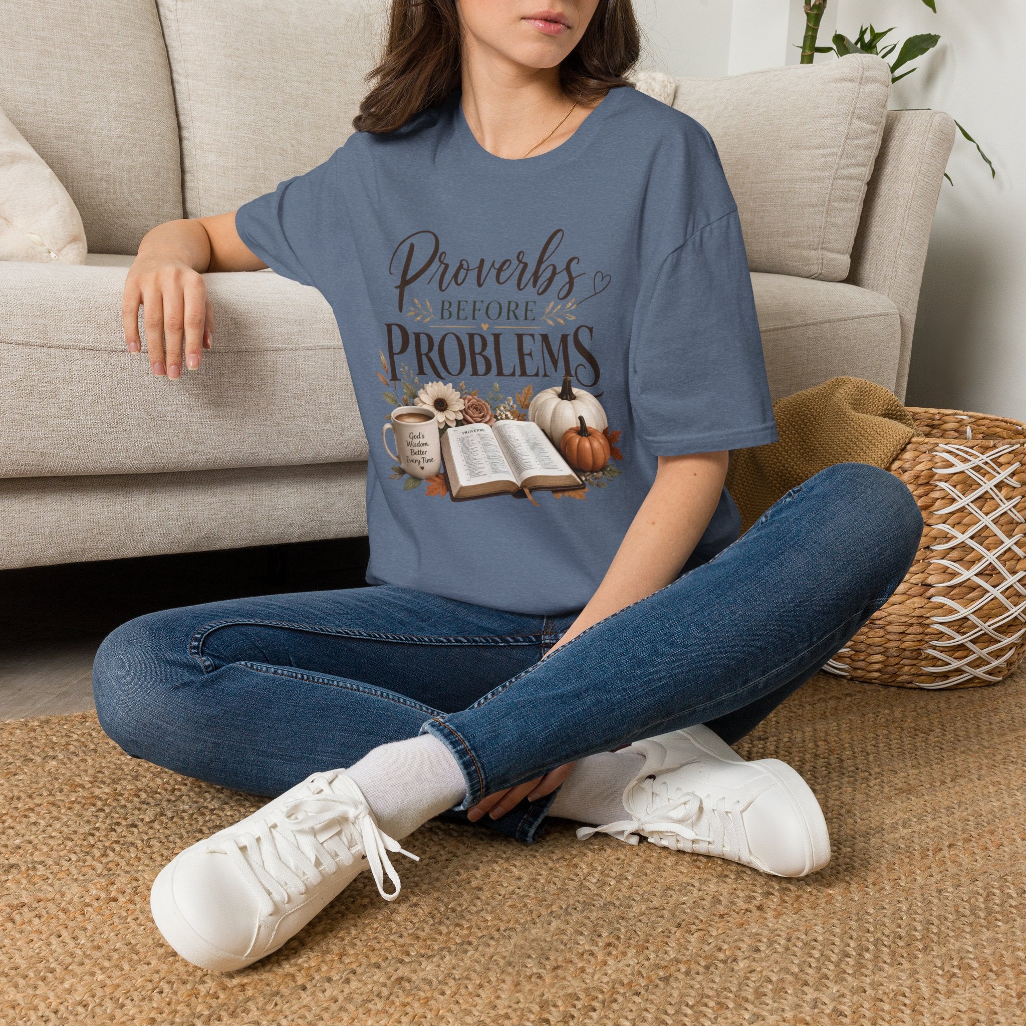T-Shirt — "Proverbs Before Problems" Inspirational Christian Tee