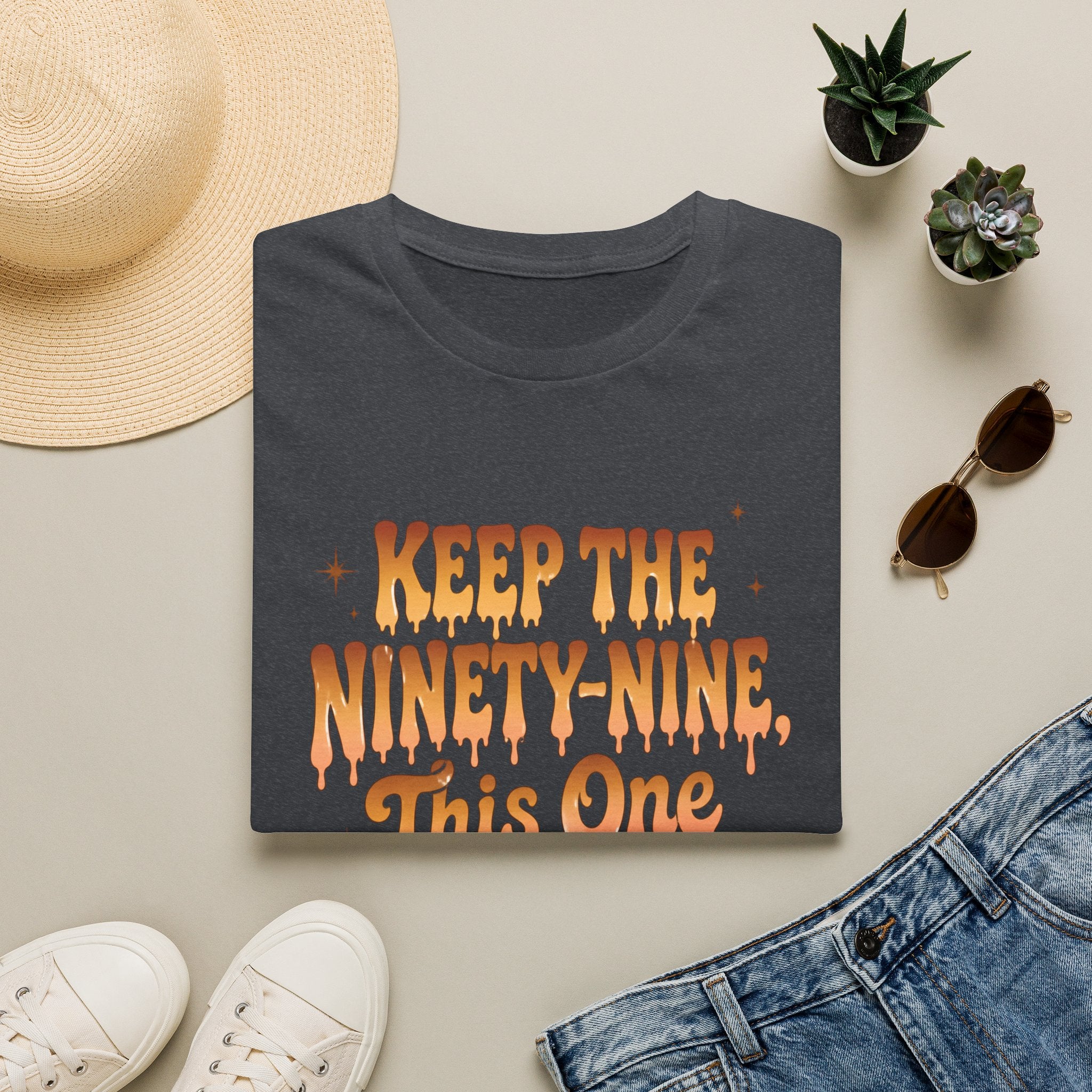 T-Shirt — "Keep the Ninety-Nine, This One Is a Vibe" Retro Graphic Tee