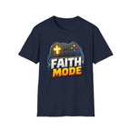 Faith Mode Gamer T-Shirt — Christian Video Game Controller Tee