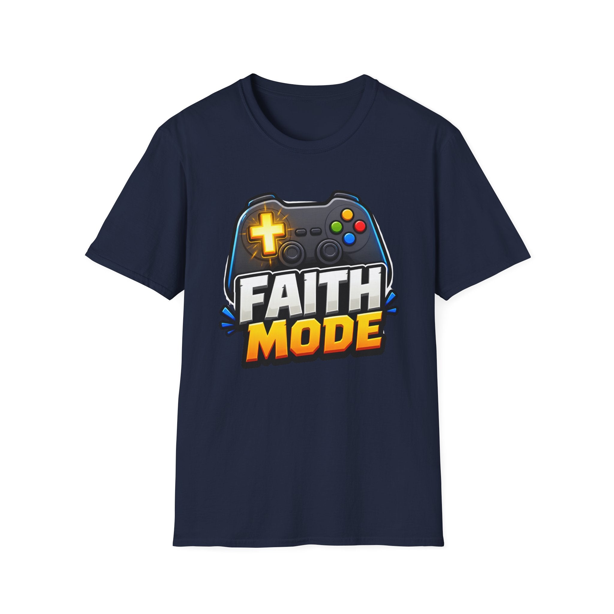 Faith Mode Gamer T-Shirt — Christian Video Game Controller Tee