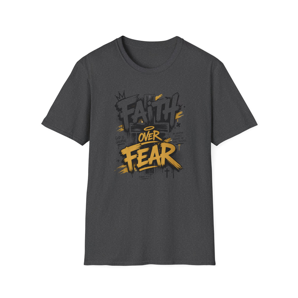 Faith Over Fear T-Shirt — Bold Graffiti Christian Inspirational Tee