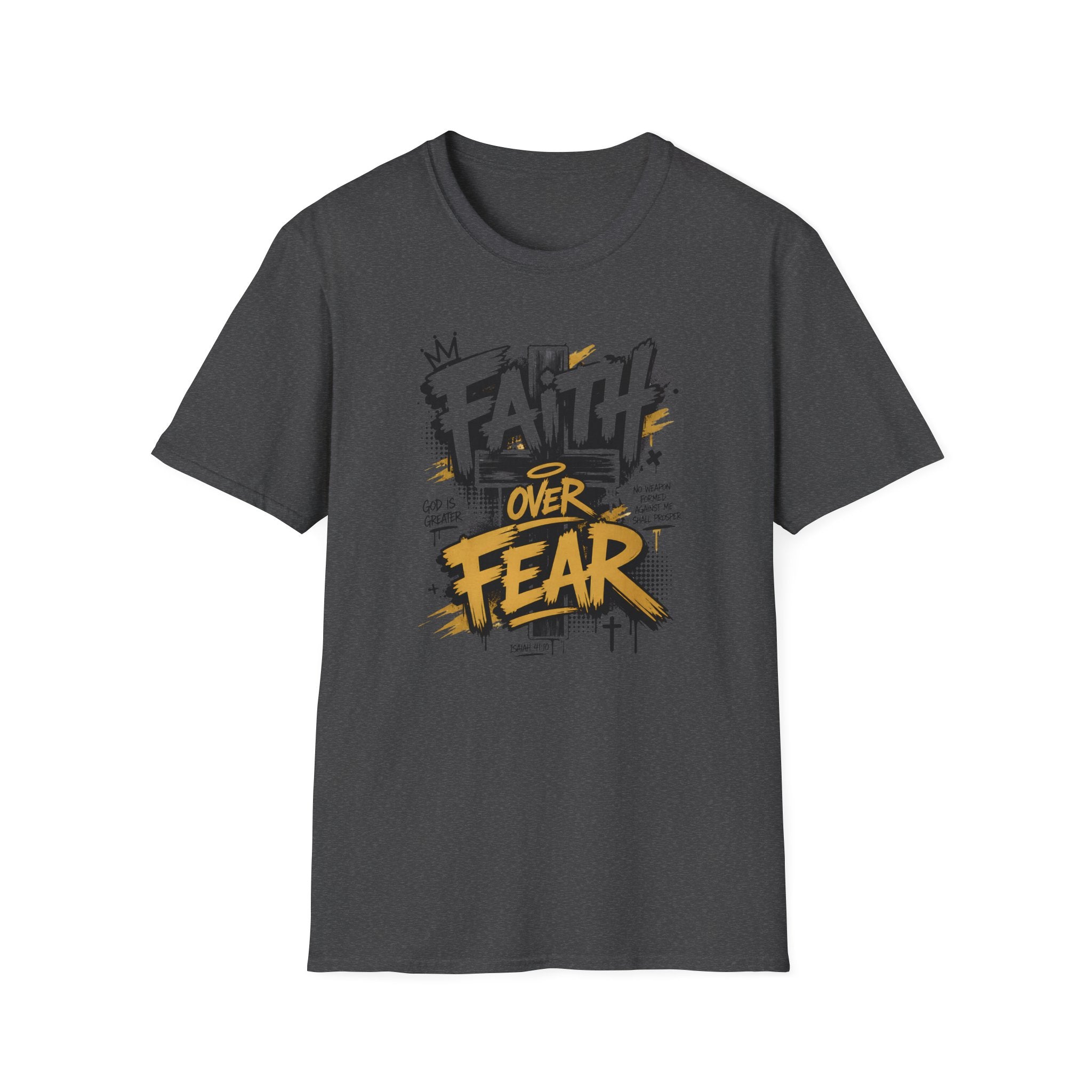 Faith Over Fear T-Shirt — Bold Graffiti Christian Inspirational Tee