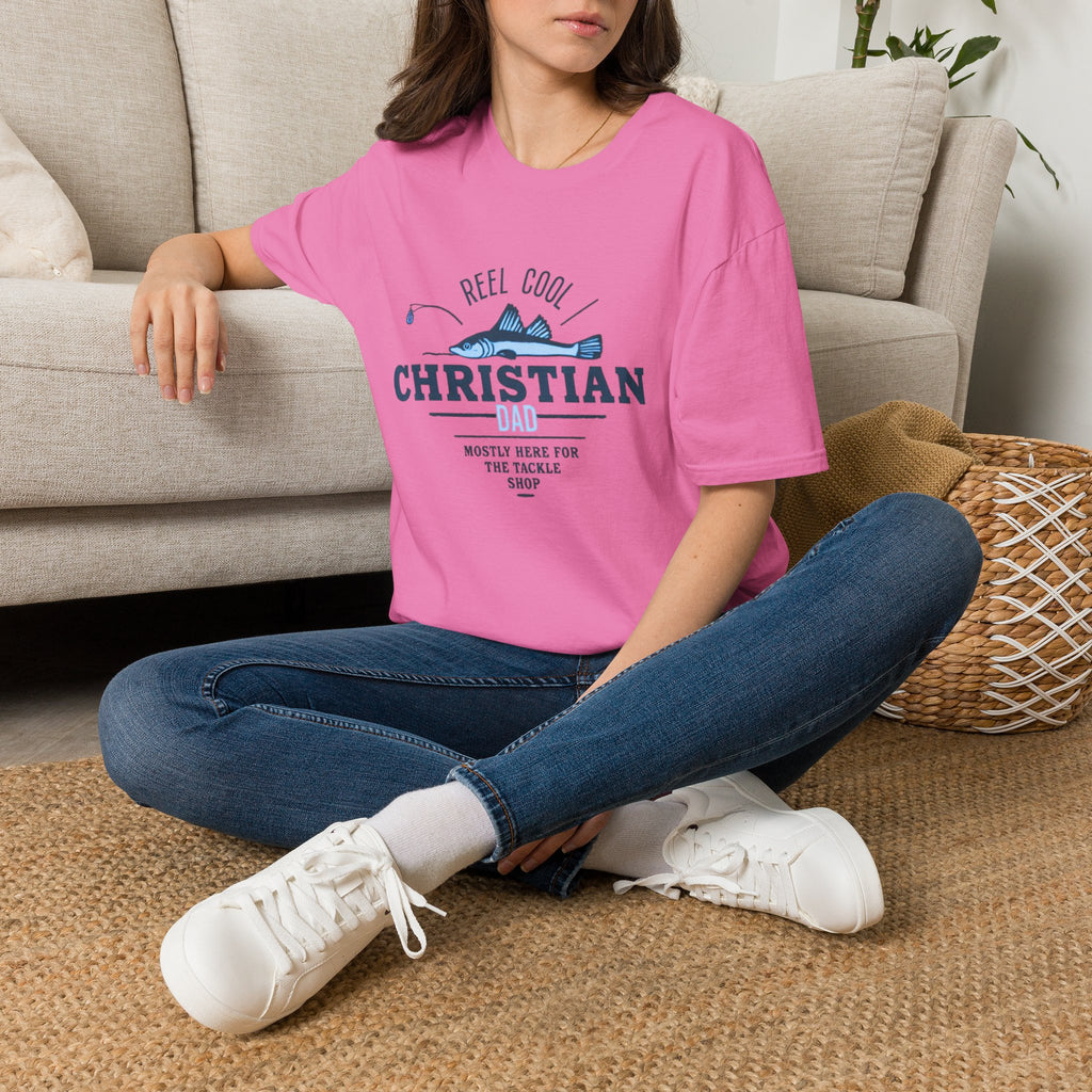 Reel Cool Christian Dad T-Shirt — Fishing Faith Father Gift