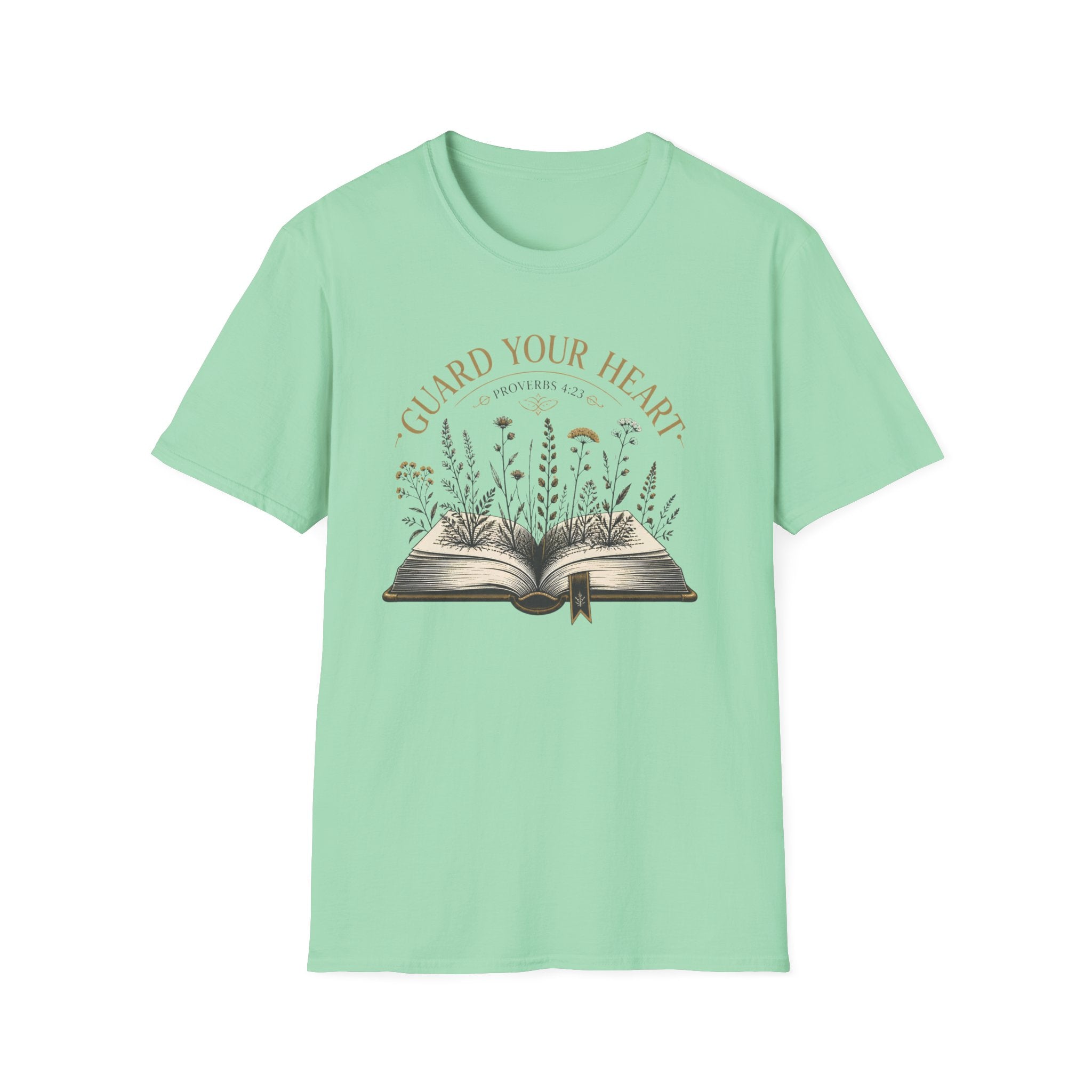 Guard Your Heart T-Shirt — Proverbs 4:23 Floral Bible Verse Tee