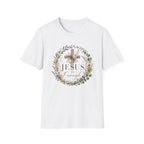 Christian Cross Floral T-Shirt — "Jesus Enough" Inspirational Tee