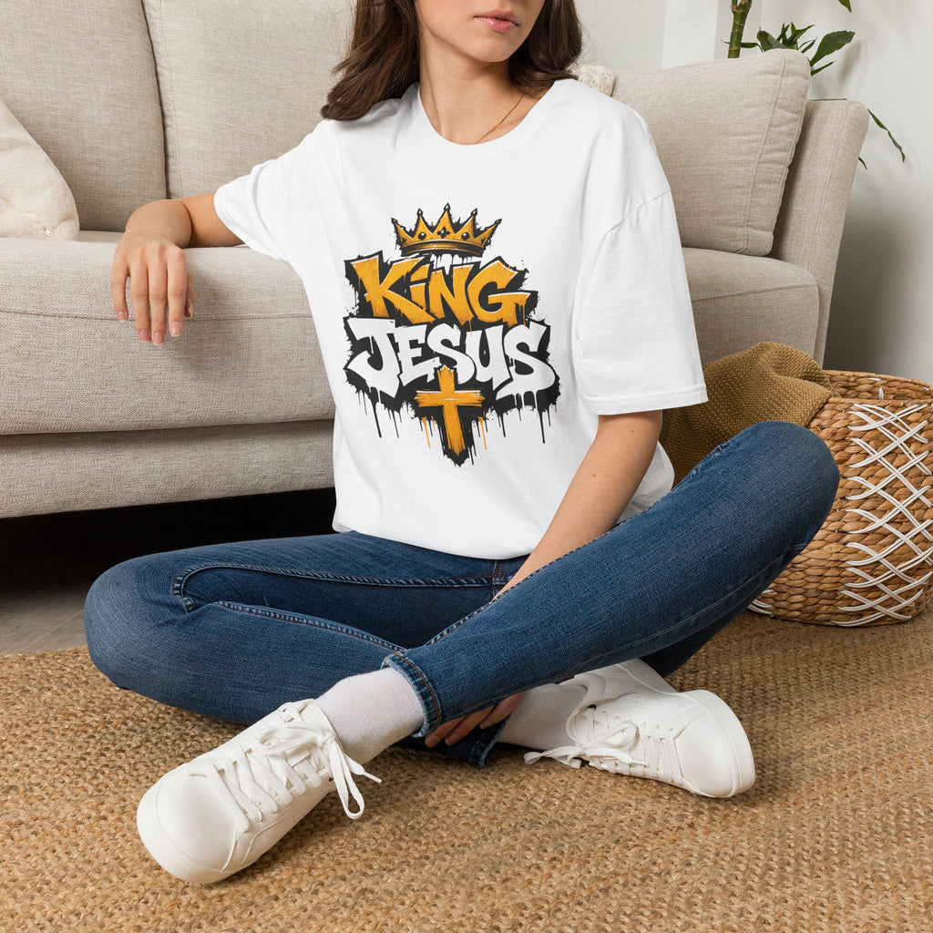 King Jesus T-Shirt — Crowned Faith Graphic Tee