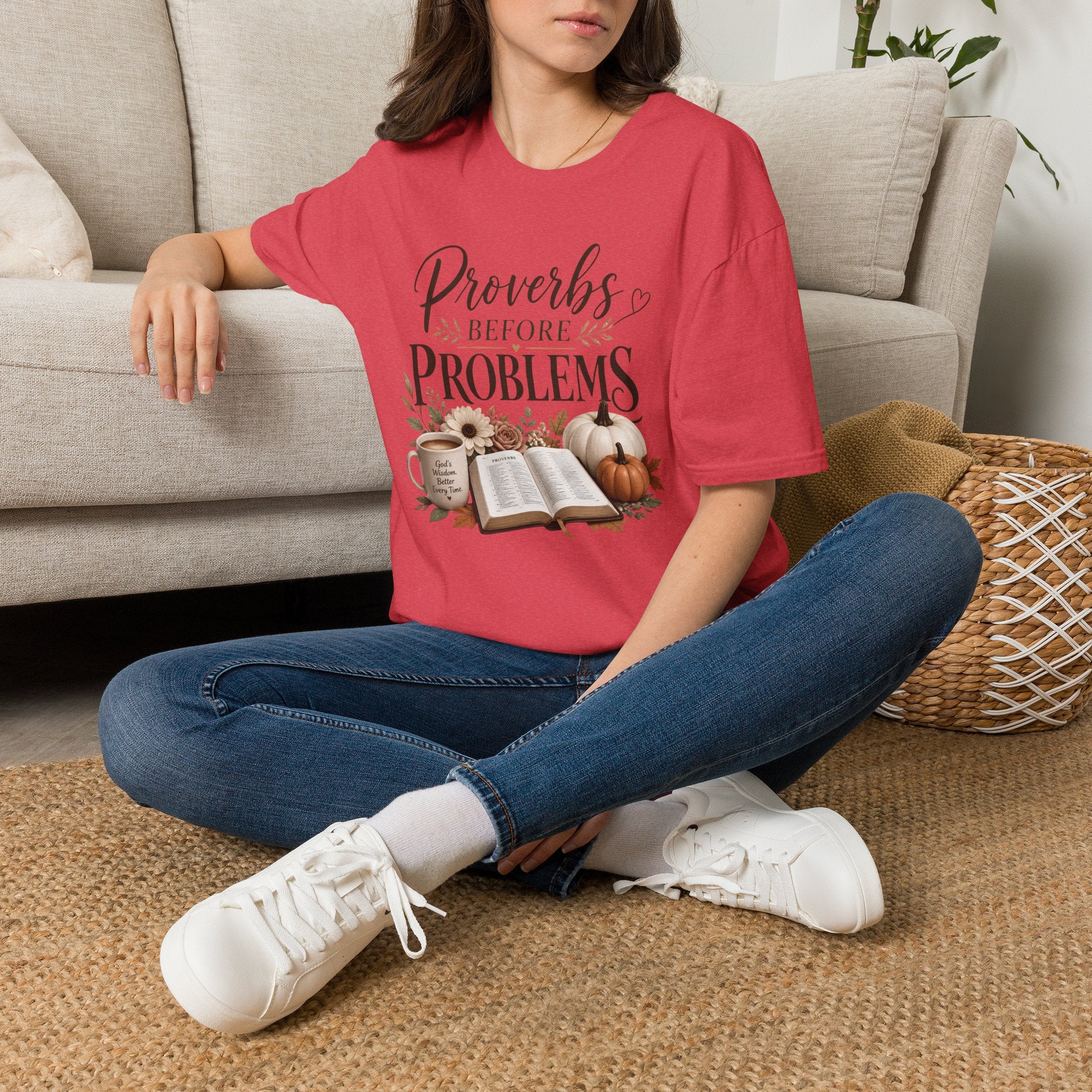 T-Shirt — "Proverbs Before Problems" Inspirational Christian Tee