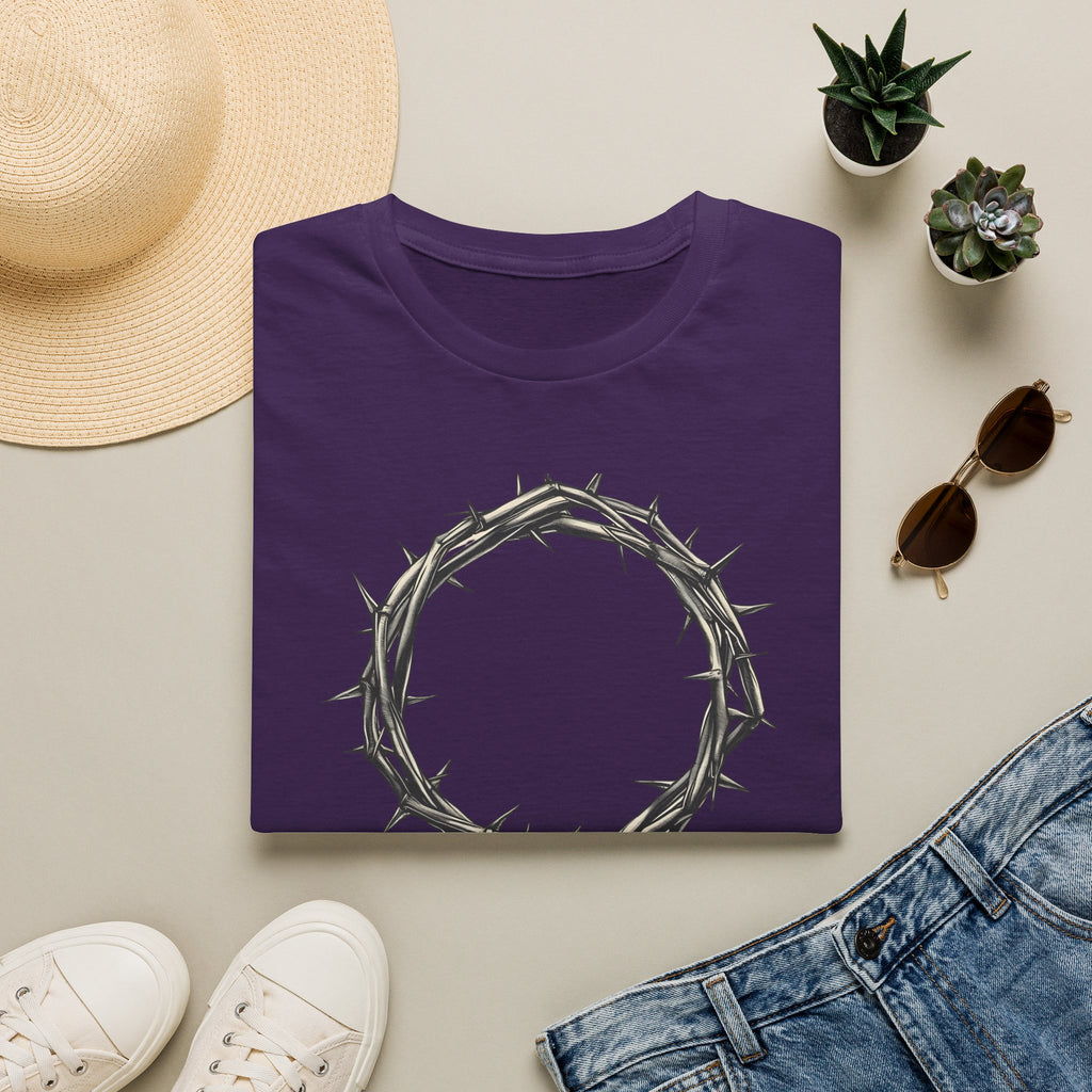T-Shirt — Minimal Crown of Thorns Graphic Tee | Christian Faith Symbol Shirt