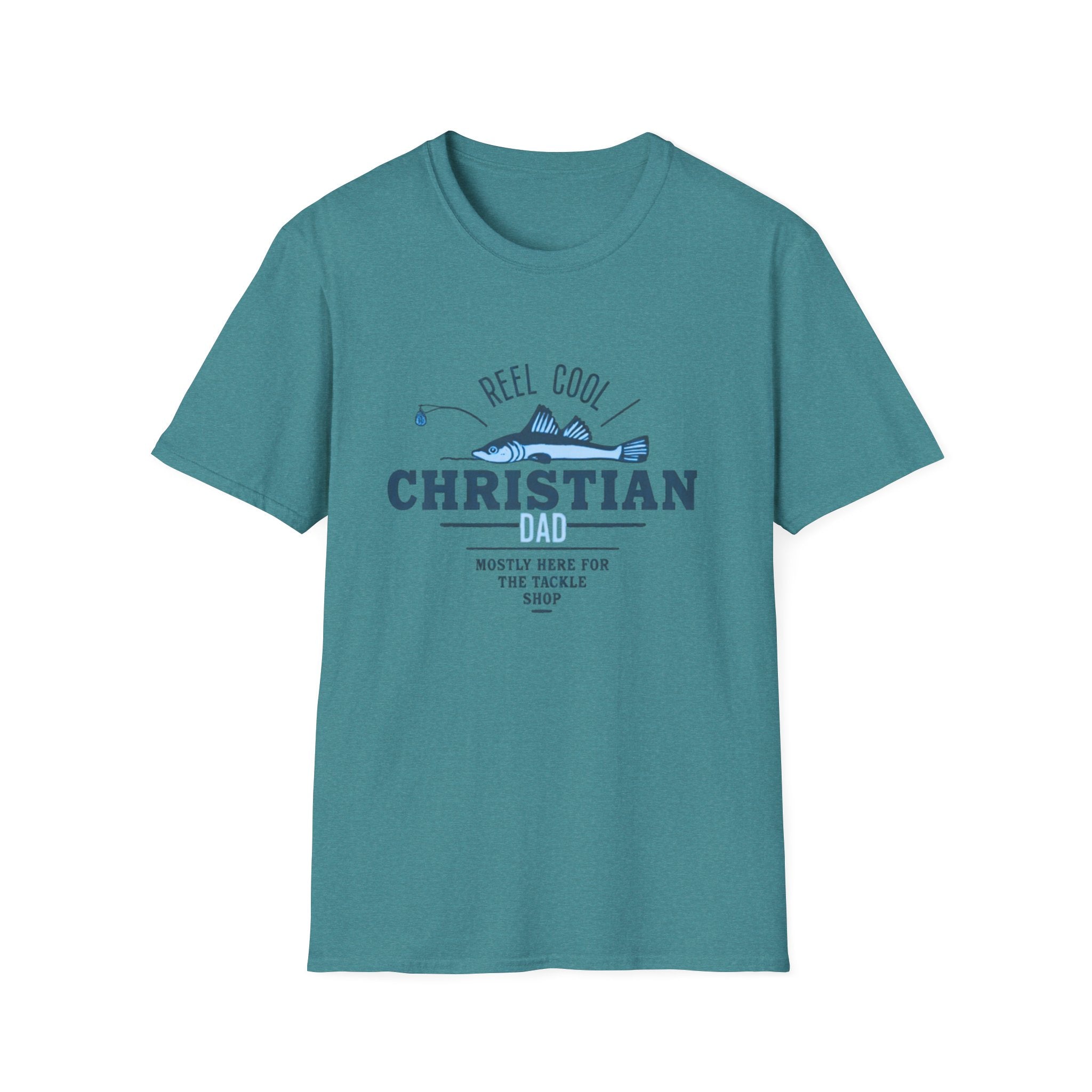 Reel Cool Christian Dad T-Shirt — Fishing Faith Father Gift
