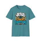 Jesus Over Everything T-Shirt — Faith Graphic Tee with Cross Streetwear Design