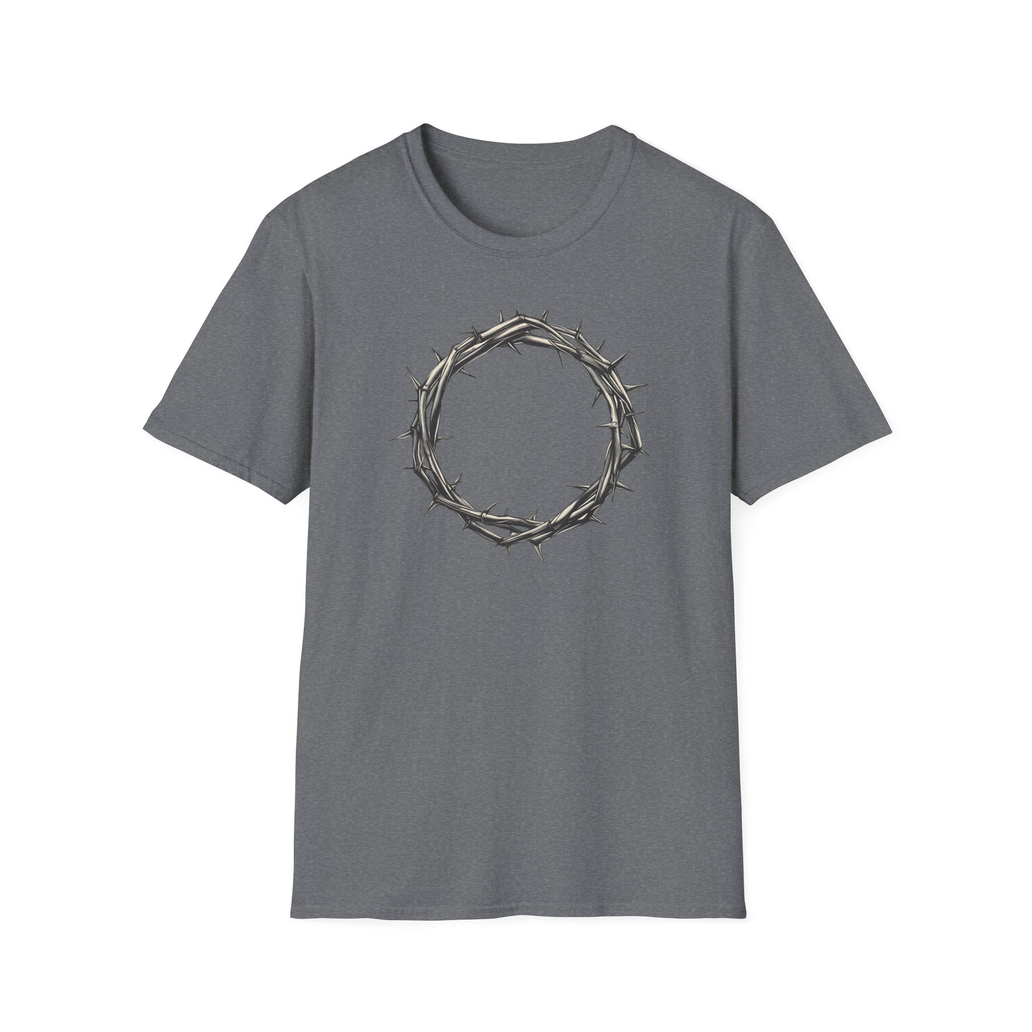 T-Shirt — Minimal Crown of Thorns Graphic Tee | Christian Faith Symbol Shirt