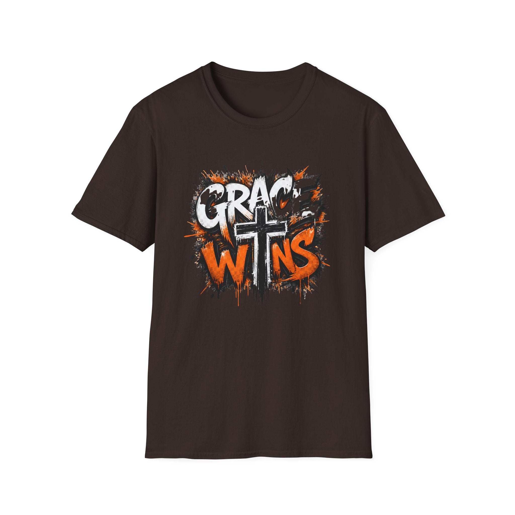 Grace Wins T-Shirt — Christian Faith Cross Graphic Tee