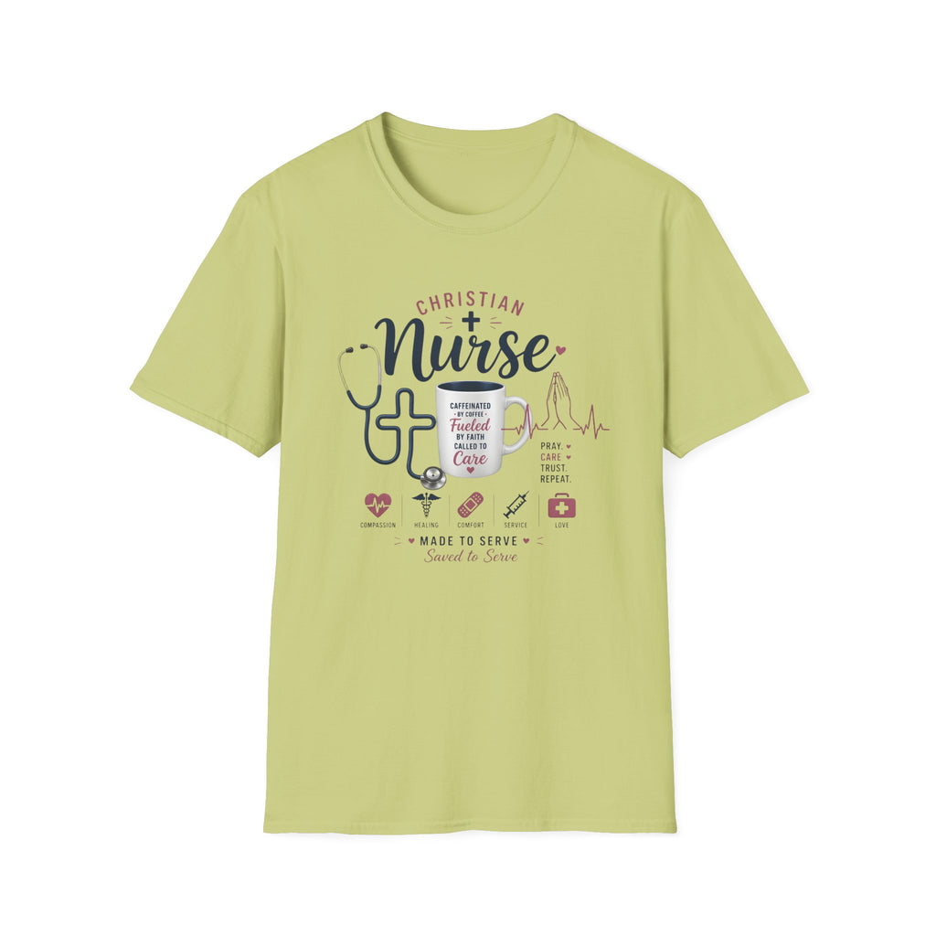 Christian Nurse T-Shirt — Faith Fueled Nursing Tee