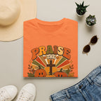 Praise the Lord Fall T-Shirt — Retro Pumpkin & Cross Christian Tee