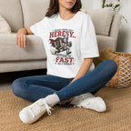 T-Shirt — "I Heard There Was Heresy... So I Came As Fast As I Could" Knight Graphic