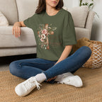 Jesus Floral Cross T-Shirt — Christian Faith Graphic Tee