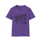 Foundation Christian T-Shirt — "Built on a Foundation" Inspirational Faith Tee