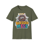 Blessed Mess T-Shirt — Cute Angelic Tangled Yarns Graphic Tee