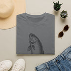 Fish Illustration T-Shirt — Vintage Leaping Trout Graphic
