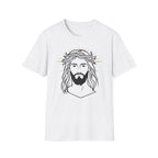 Jesus Portrait T-Shirt — Crown of Thorns Faith Tee