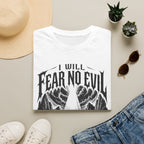 I Will Fear No Evil T-Shirt — Psalm 23:4 Inspirational Christian Tee