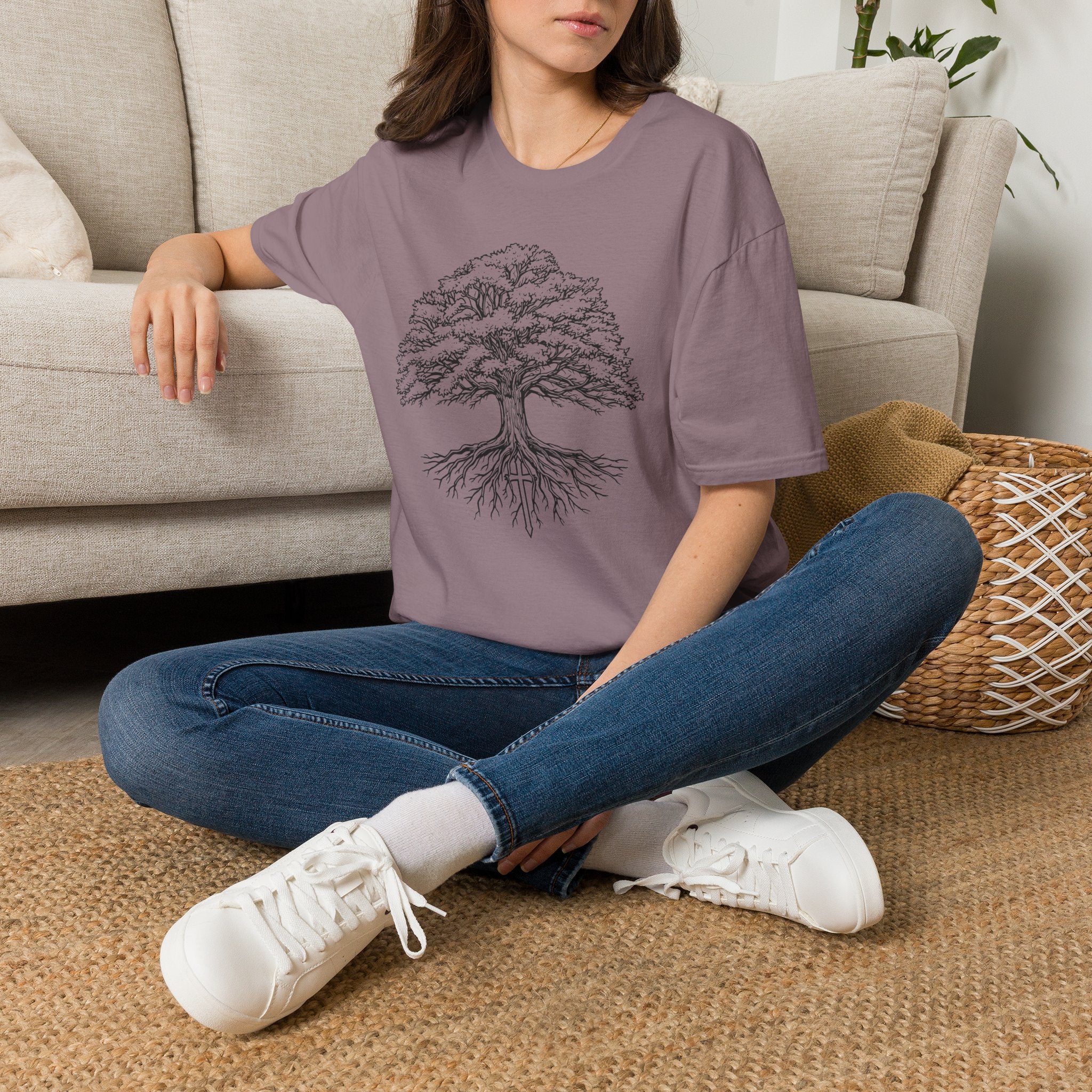 Tree of Life T-Shirt — Detailed Oak Tree Illustration Shirt