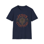 Jesus Over Everything T-Shirt — Christian Cross Faith Tee