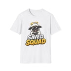 Saved Squad T‑Shirt — Cute Angel Sheep Graphic Tee for Christian Youth & Church Groups