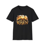 He Is Risen T-Shirt — Easter Christian Cross Resurrection Tee