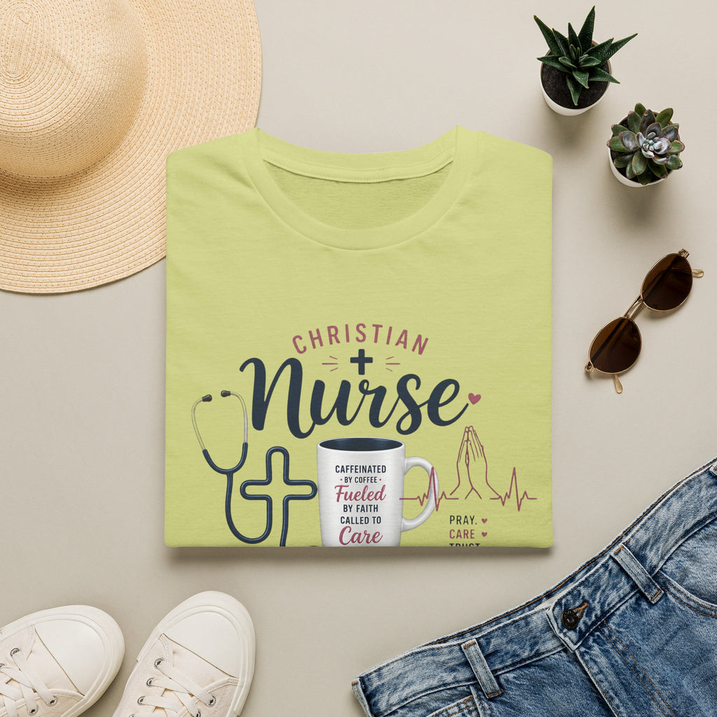 Christian Nurse T-Shirt — Faith Fueled Nursing Tee