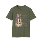 Guitar Floral "Praise Him with Strings" T-Shirt