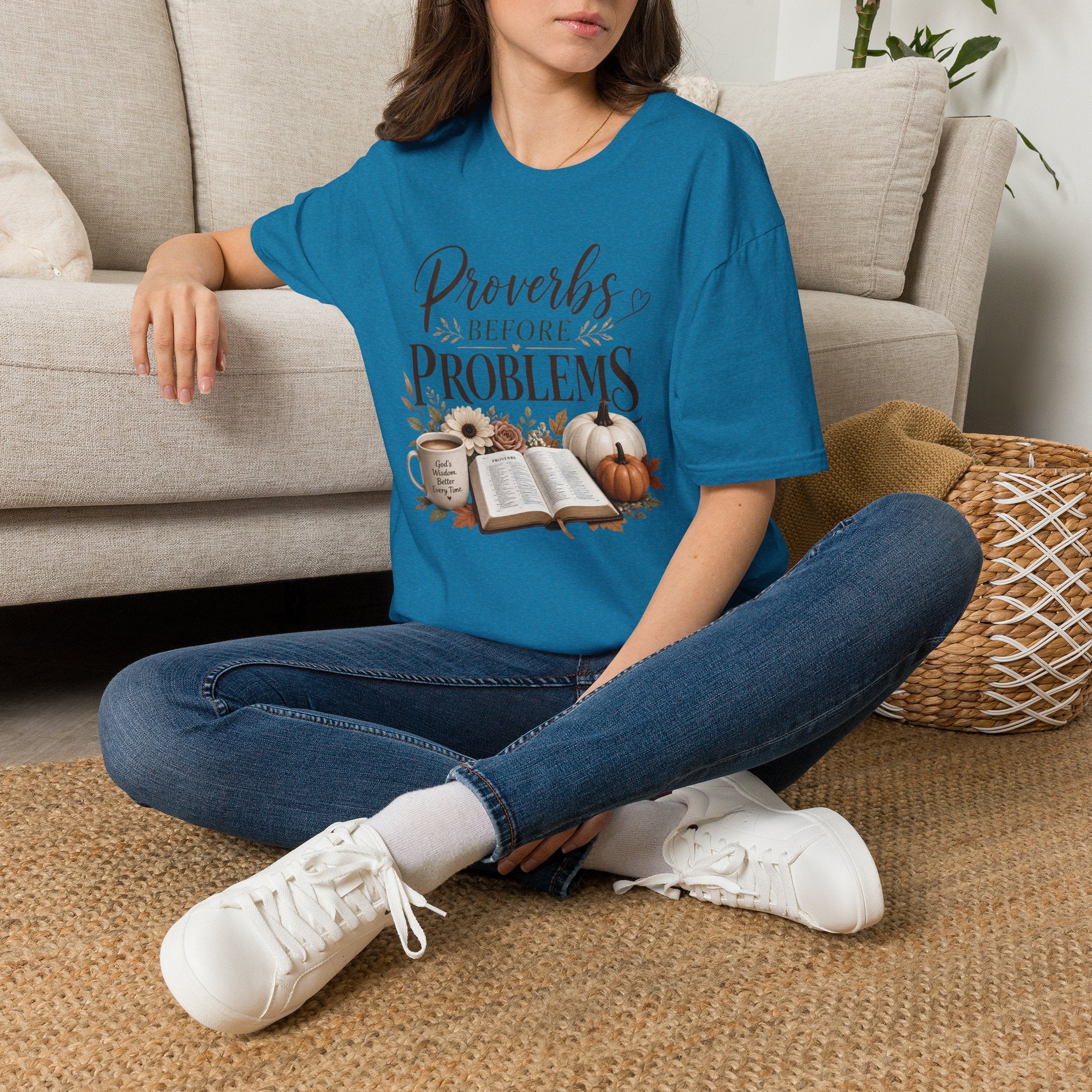 T-Shirt — "Proverbs Before Problems" Inspirational Christian Tee