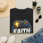 Faith Mode Gamer T-Shirt — Christian Video Game Controller Tee