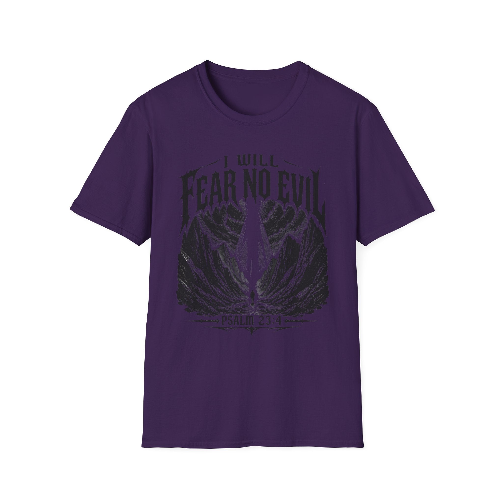 I Will Fear No Evil T-Shirt — Psalm 23:4 Inspirational Christian Tee