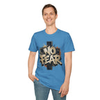 No Fear Graffiti T-Shirt — Bold Streetwear Tee with Cross Design