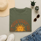 Sunshine Graphic T-Shirt — "Let Your Light Shine" Inspirational Tee