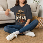 Amen Y’all Cowboy T-Shirt — Western Cross & Hat Graphic Tee