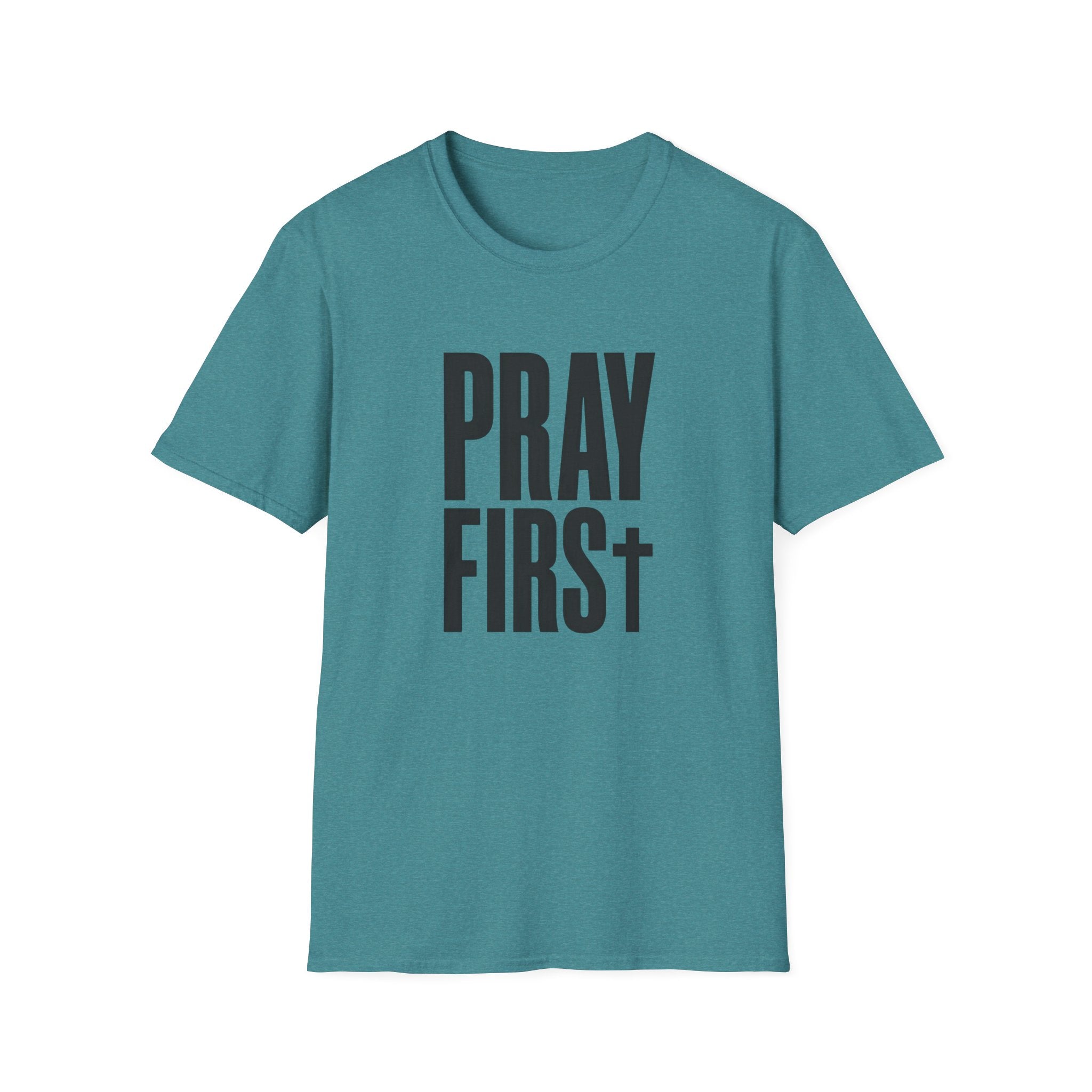 Pray First T-Shirt — Minimal Faith Graphic Tee