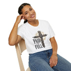 Christian T-Shirt — "Paid in Full" Cross Graphic Faith Tee