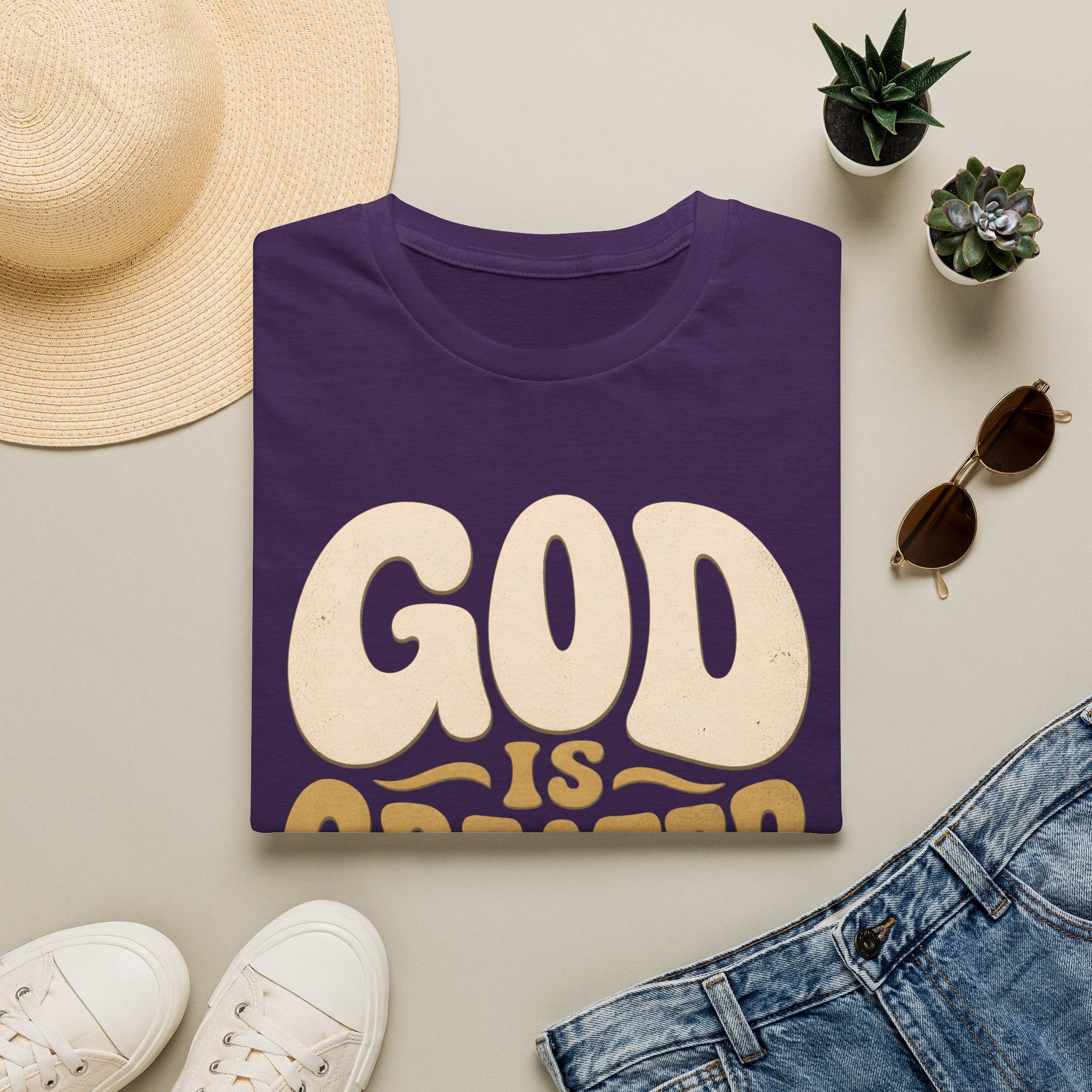 God Is Greater T-Shirt — Retro Faith Graphic Tee (1 John 4:4)