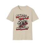Saved by Grace T‑Shirt — Skateboard Faith Graphic