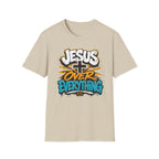 Jesus Over Everything T-Shirt — Faith Graphic Tee with Cross Streetwear Design