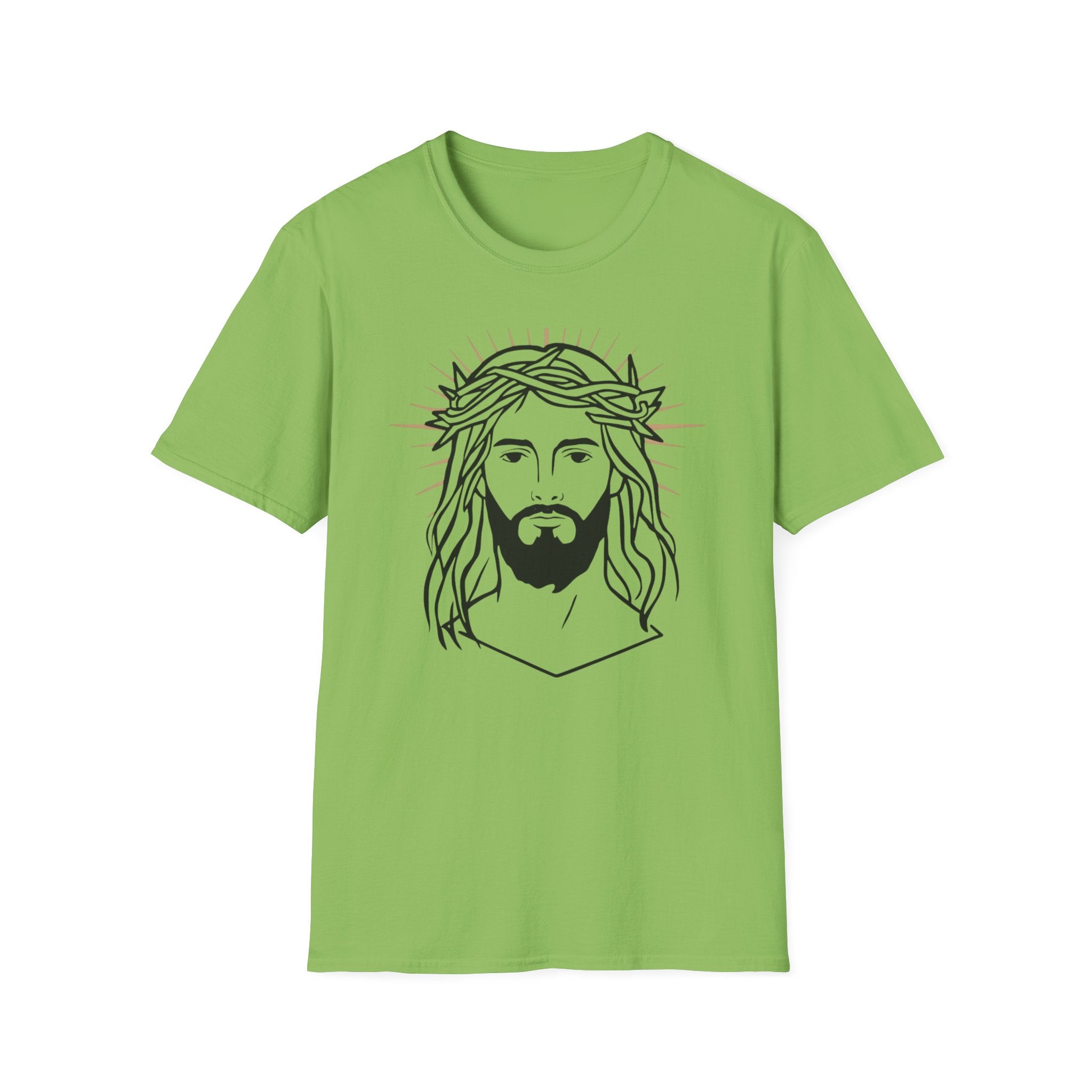 Jesus Portrait T-Shirt — Crown of Thorns Faith Tee