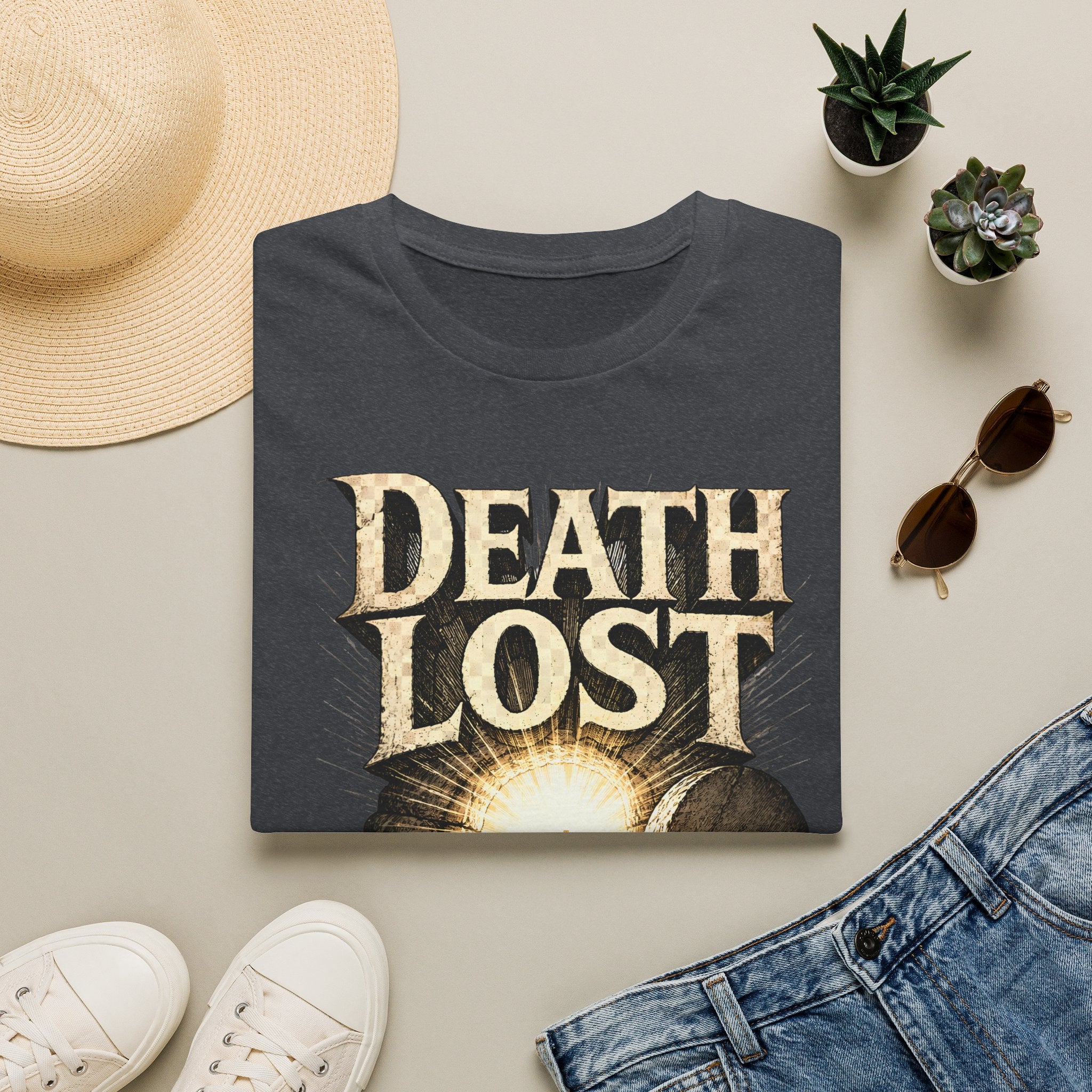 Death Lost T-Shirt — Vintage Tombstone Graphic Tee