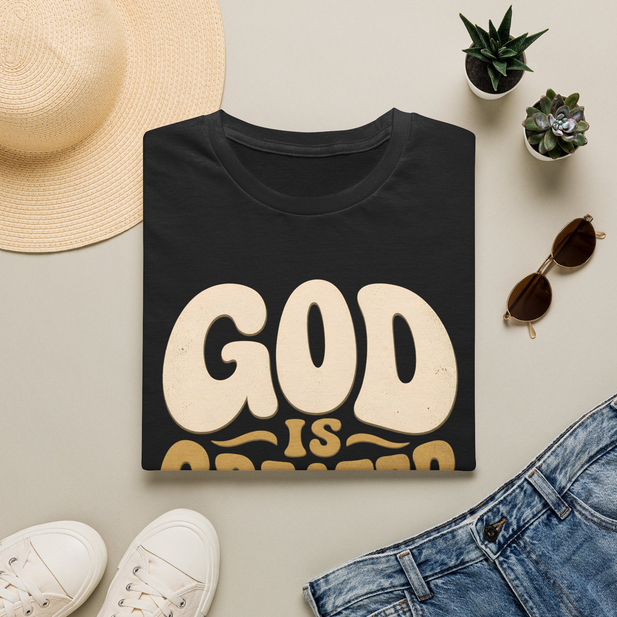 God Is Greater T-Shirt — Retro Faith Graphic Tee (1 John 4:4)