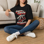 Saved by Grace T‑Shirt — Skateboard Faith Graphic