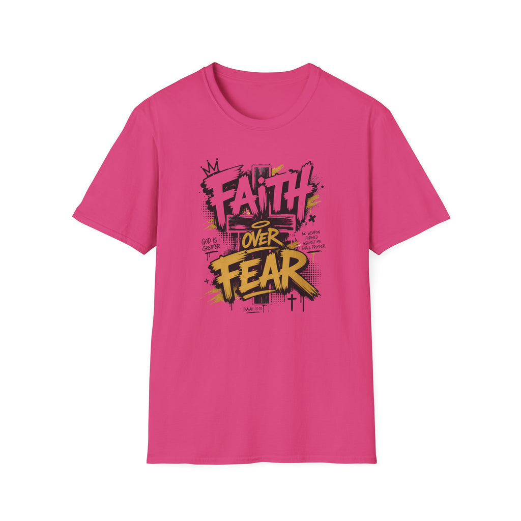 Faith Over Fear T-Shirt — Bold Graffiti Christian Inspirational Tee