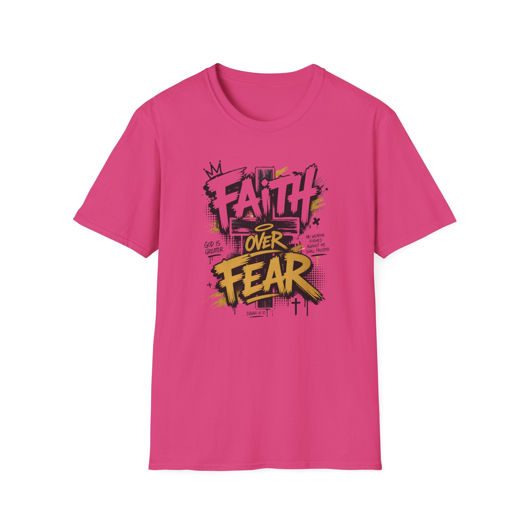 Faith Over Fear T-Shirt — Bold Graffiti Christian Inspirational Tee